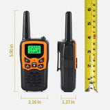 2Pcs Walkie Talkies Electronic Long Range Walky Talky 8km UHF Backlit LCD NEW