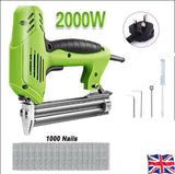 2000W Nail Gun Staple Electric Heavy Duty Stapler Nailer Carpentry