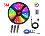 USB LED Light Strip 2-5M RGB Color 5050 Color Changing With TV Kitchen Lighting