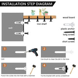 10pc Shelf Brackets Handmade Rustic Heavy Duty Industrial Steel Scaffold Board  The UK Does Not Include VAT, Which Needs To Be Borne By Oneself. Please Consider Carefully Before Placing An Order