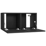 vidaXL Hanging TV Cabinet Black 60x30x30 cm