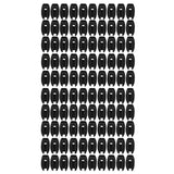 100PCS Electric Fence Insulator Weather Resistant ABS Square Tube Post Insulator for Steel Wire Black