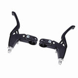 1 Pair Aluminium Alloy Mountain Bike Bicycle Cycling Brake Level Handles (Black)