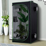 Outsunny Mylar Hydroponic Grow Tent with Adjustable Vents and Floor Tray for Indoor Plant Growing  80 x 80 x 160cm