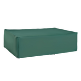 Outsunny UV Rain Protective Rattan Furniture Cover Outdoor Garden Rectangular Furniture Cover Table Chair Sofa Shelter Waterproof 222 x 155 x 67cm - Green