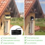 Solar Wall Light 468 LED PIR Motion Sensor Garden Security Solar Lights for Wall Shed Lamp Outdoor UK