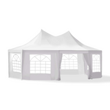 Outsunny 6.8x5M Large Octagonal Party Tent Gazebo Heavy Duty Wedding Marquee Tent Garden Pagoda Tent New