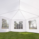 Outsunny 6.8x5M Large Octagonal Party Tent Gazebo Heavy Duty Wedding Marquee Tent Garden Pagoda Tent New