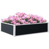 Outsunny 302L Garden Raised Bed Planter Grow Containers for Outdoor Patio Plant Flower Vegetable Pot PP 120 x 90 x 30 cm