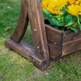 Outsunny 3-Tier Raised Garden Bed Freestanding Outdoor Wooden Flower Rack Vertical Flower Pot Stands, 61 x 48 x 118 cm