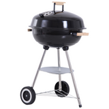 Outsunny Portable Round Kettle Charcoal Grill BBQ Smoker with Lid Outdoor Heat Control Party Patio Barbecue Garden