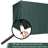 Outsunny 600D Oxford Patio Swing Chair Cover Outdoor Garden Furniture Rain Protection Protector Waterproof Anti-UV Green 177L x 114W x 152H cm