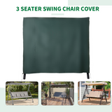 Outsunny 600D Oxford Patio Swing Chair Cover Outdoor Garden Furniture Rain Protection Protector Waterproof Anti-UV Green 205L x 124W x 164H cm