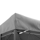 Outsunny 3x4m Gazebo Replacement Roof Canopy 2 Tier Top UV Cover Garden Patio Outdoor Sun Awning Shelters Light Grey (TOP ONLY)