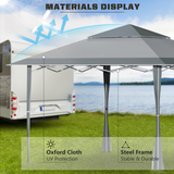 Outsunny 4 x 4m Pop-up Gazebo Double Roof Canopy Tent with UV Proof, Roller Bag & Adjustable Legs Outdoor Party, Steel Frame, Dark Grey