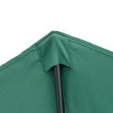 Outsunny 2.7m Balcony Half Parasol 5 Steel Ribs Construction Garden Outdoor Umbrella Green