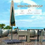 Outsunny Cantilever Umbrella Cover Outdoor Parasol Protector Weatherproof Garden Patio with Rod, Zipper, Φ57 x 160cm