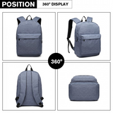 E1930 - Kono Durable Polyester Everyday Backpack With Sleek Design - Blue