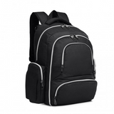 E6706 - Kono Large Capacity Multi Function Baby Diaper Backpack - Black