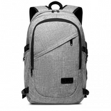 E6715 - Kono Business Laptop Backpack with USB Charging Port - Grey