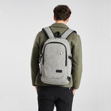 E6715 - Kono Business Laptop Backpack with USB Charging Port - Grey