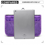 E6876 - Miss Lulu Folding Nylon Handbag Organiser - Purple