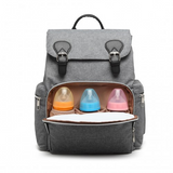 E1976 - Kono Travel Baby Changing Backpack with USB Charging Interface - Grey