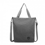 E1965 - Kono Large Canvas Unisex Messenger Bag - Grey