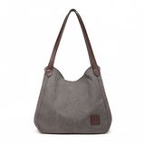 EB2040L - Kono Canvas Shoulder Tote Bag - Grey