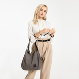 EB2040L - Kono Canvas Shoulder Tote Bag - Grey