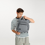 EM2137 - Kono Durable Waterproof Multi Men’s Backpack Shoulder Bag - Grey