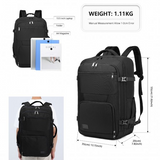 EM2207 - Kono Multifunctional Portable Travel Backpack Cabin Luggage Bag - Black