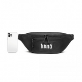 EA2136 - Kono Lightweight Fashion Sports Bum Bag For Men And Women - Black