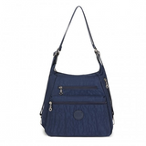 EH2063 - Kono Three Way Multipurpose Casual Shoulder Bag With Double Zippers - Navy