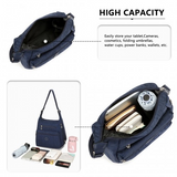 EH2063 - Kono Three Way Multipurpose Casual Shoulder Bag With Double Zippers - Navy