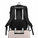 EM2111 - Kono Multi-Compartment Backpack with USB Port - Black