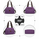 EH2239 - Kono Waterproof Multi-Functional Handbag Cross Body Bag - Purple