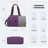 EH2239 - Kono Waterproof Multi-Functional Handbag Cross Body Bag - Purple