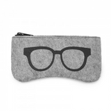 EB2065 - Soft Felt Glasses Case - Grey And Black