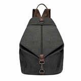 EB2044 - Kono Fashion Anti-Theft Canvas Backpack - Black