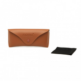 G4041 - Kono Leather Look Soft Sunglasses Case - Brown