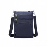 EB2228 - Kono Casual Multi Pocket RFID Blocking Cross body Bag - Navy