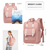 EB2211 - Kono Casual Daypack Lightweight Backpack Travel Bag - Pink