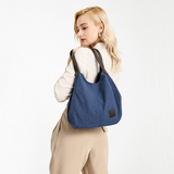 EB2040L - Kono Canvas Shoulder Tote Bag - Navy