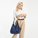 EB2040L - Kono Canvas Shoulder Tote Bag - Navy