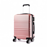 K1871-1L - Kono ABS 20 Inch Sculpted Horizontal Design Cabin Luggage - Nude