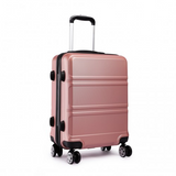 K1871-1L - Kono ABS 20 Inch Sculpted Horizontal Design Cabin Luggage - Nude