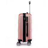 K1871-1L - Kono ABS 20 Inch Sculpted Horizontal Design Cabin Luggage - Nude