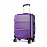 K1871-1L - Kono ABS 24 Inch Sculpted Horizontal Design Suitcase - Purple