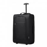 K1873-2 - Kono CABIN SIZE SOFT SHELL HAND LUGGAGE - BLACK